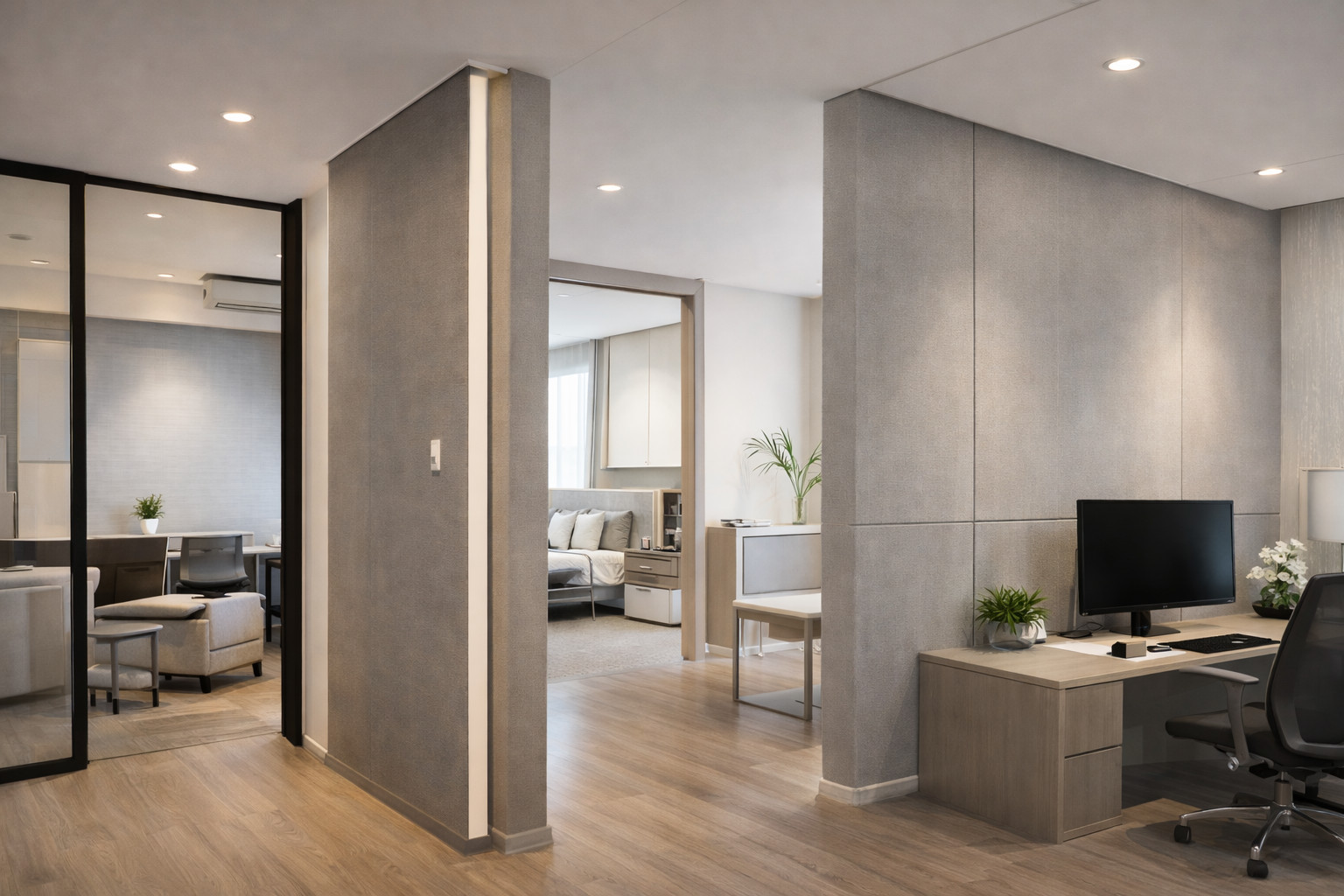 Drywall partition work